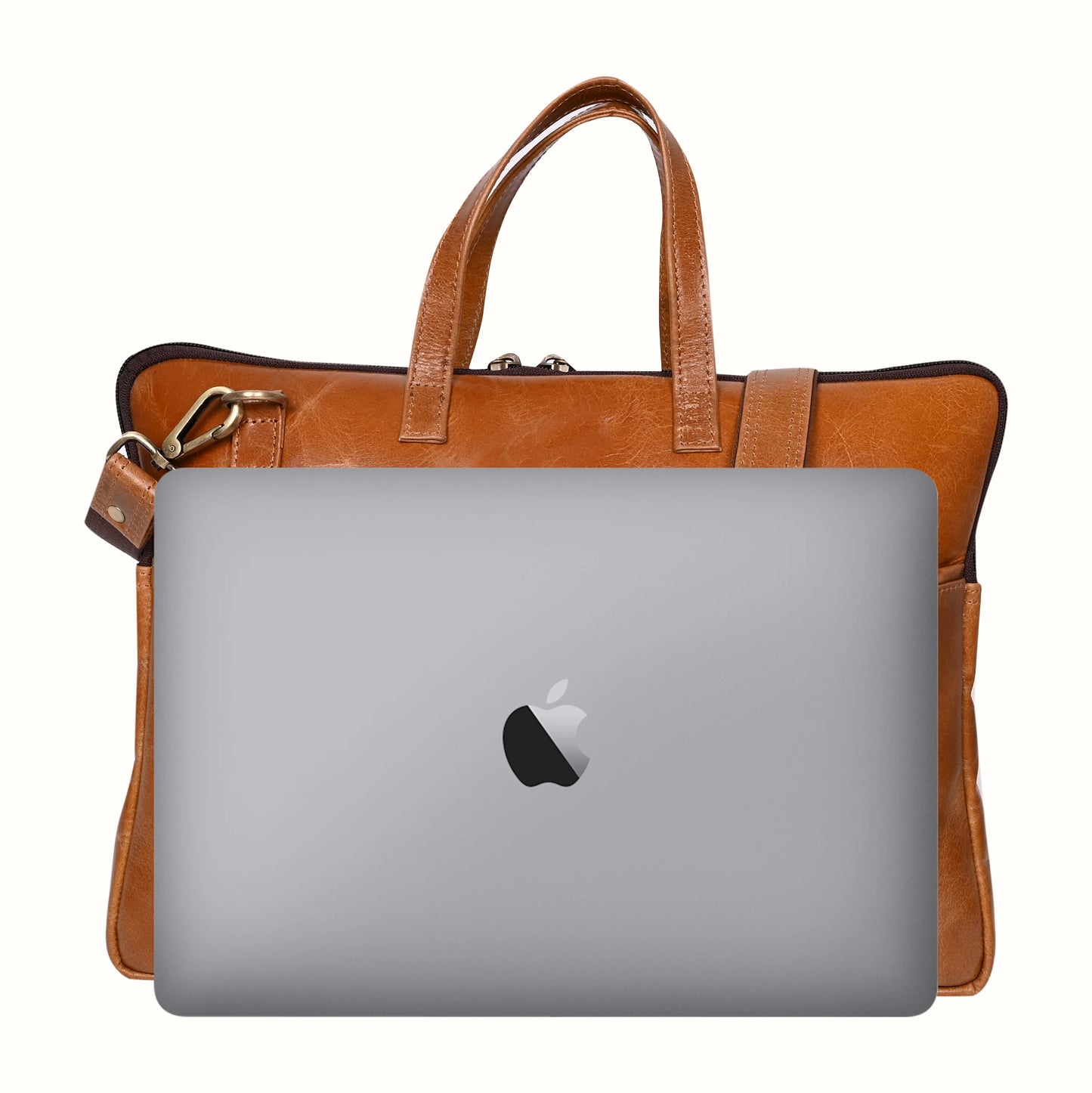 Genuine Polish Leather 15Inch Laptop Sleeve Bag - 04