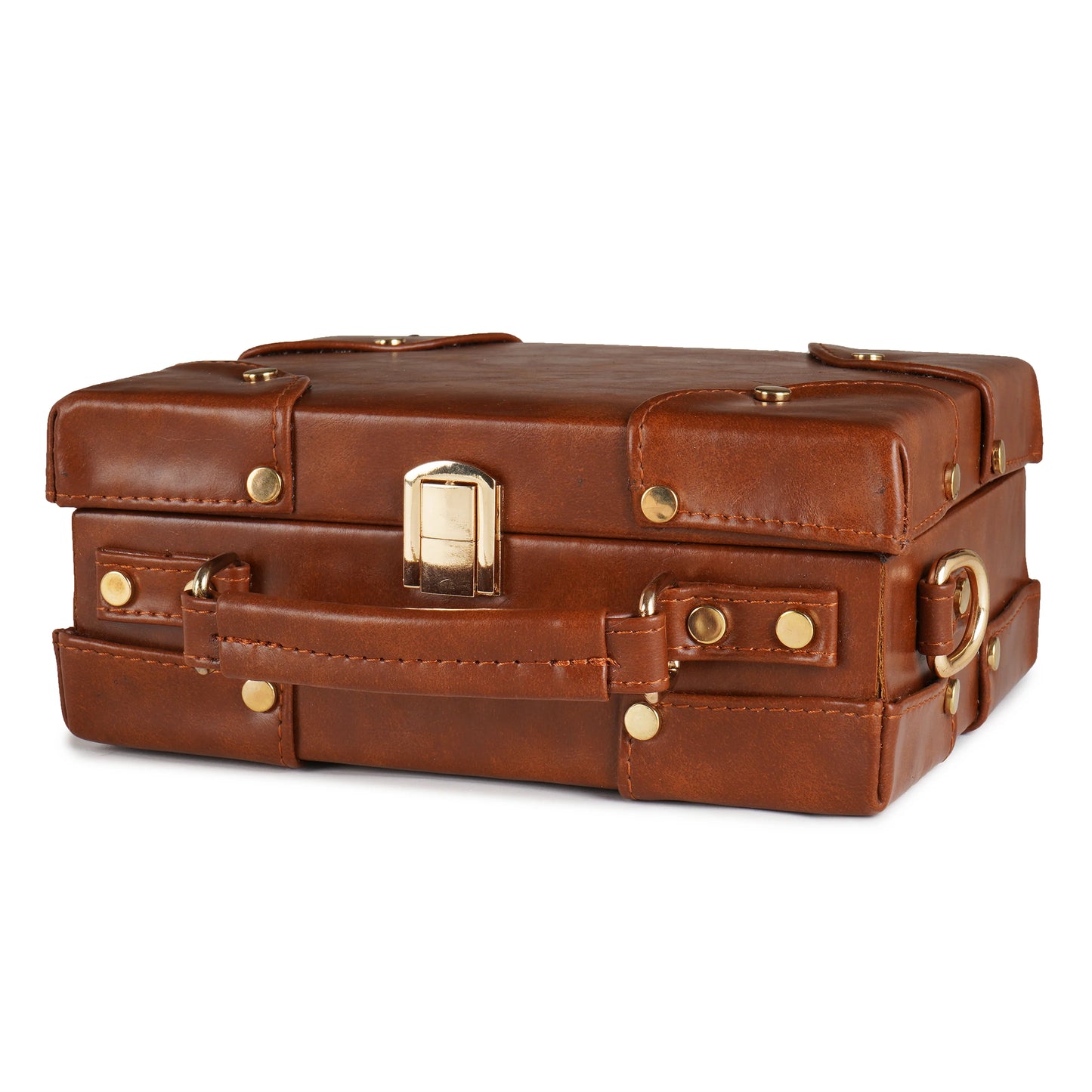 Vegan Leather Boxbag along with Sling - 08