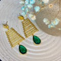 Moisanite teardrop earring