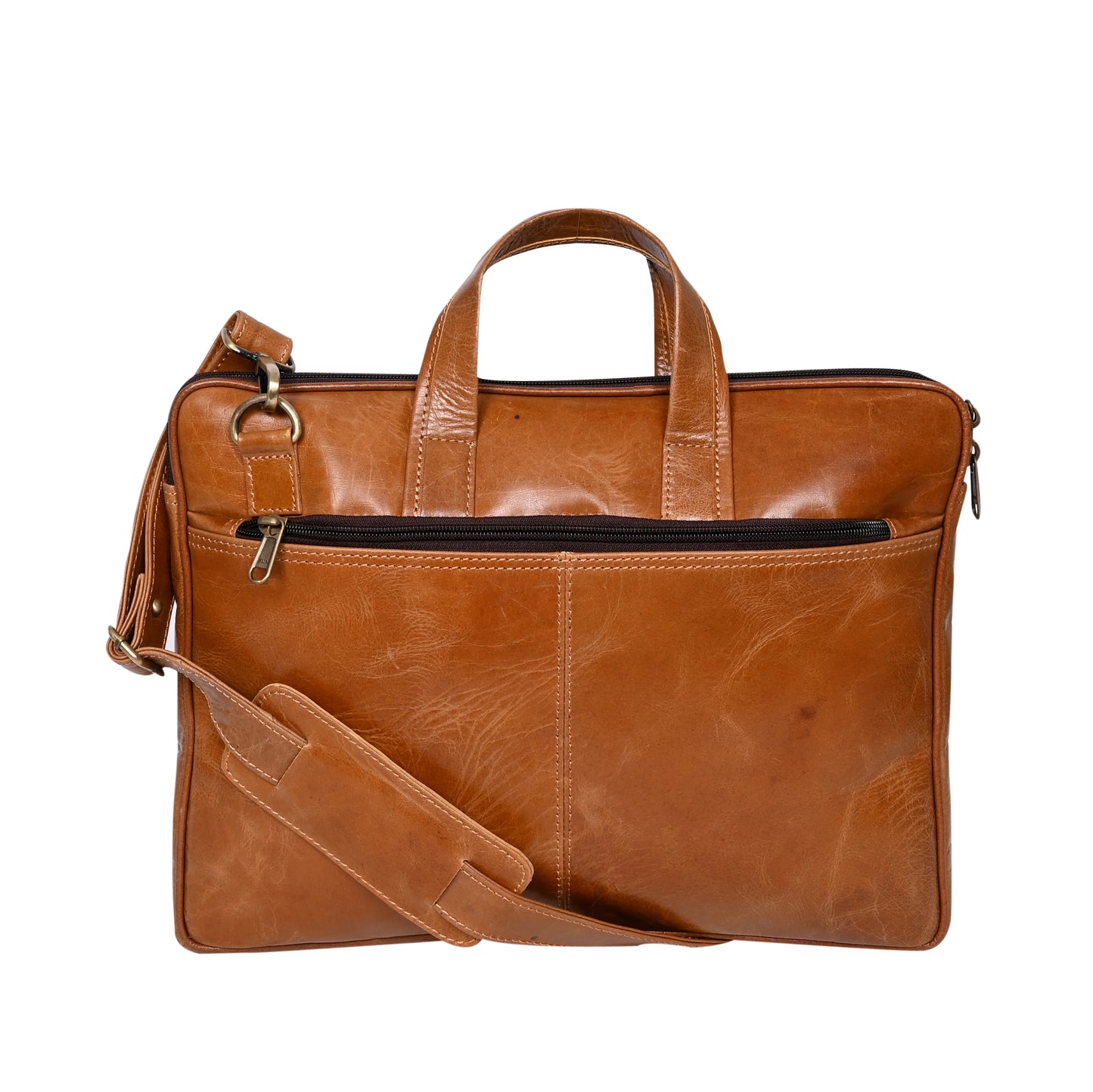 Genuine Polish Leather 15Inch Laptop Sleeve Bag - 04