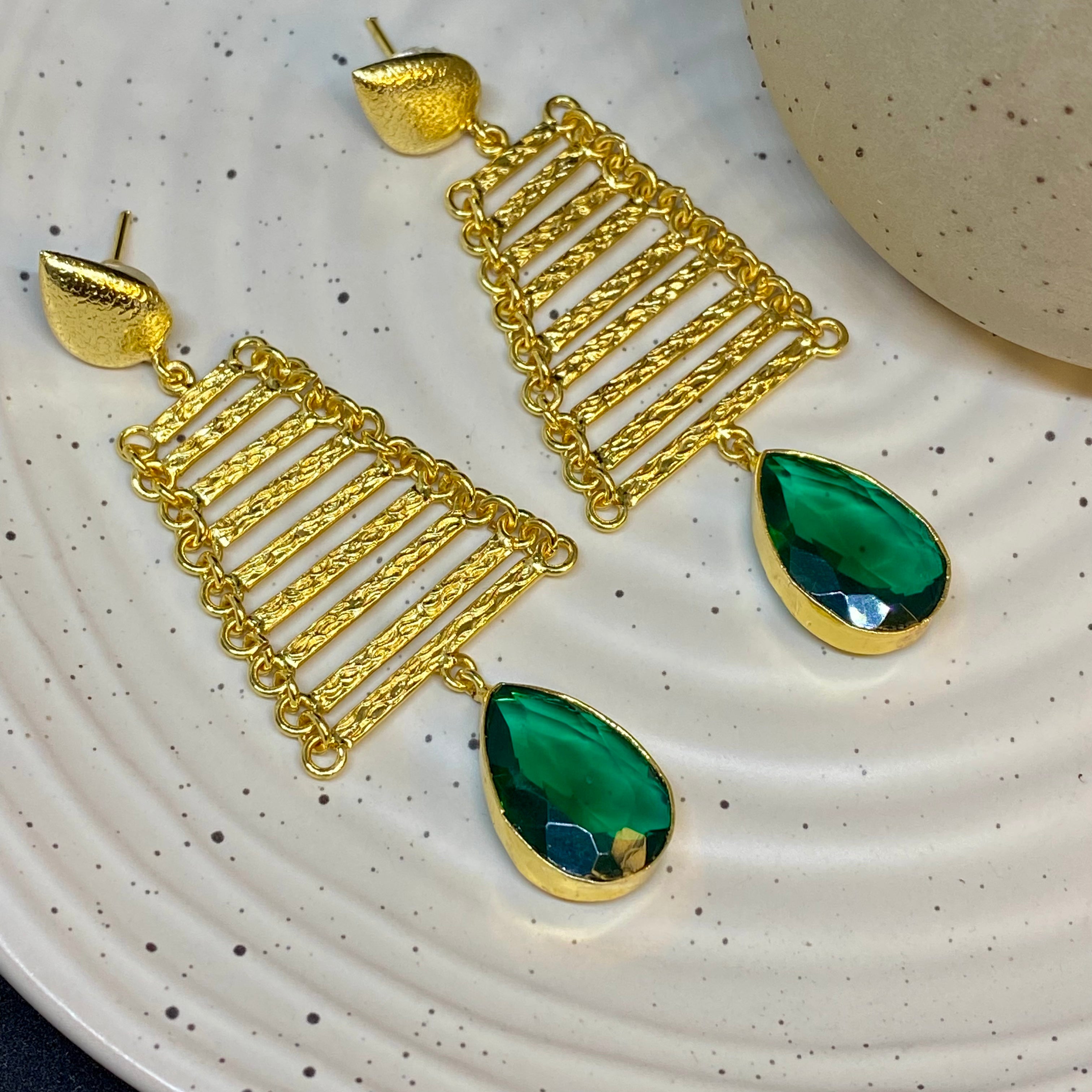 Moisanite teardrop earring