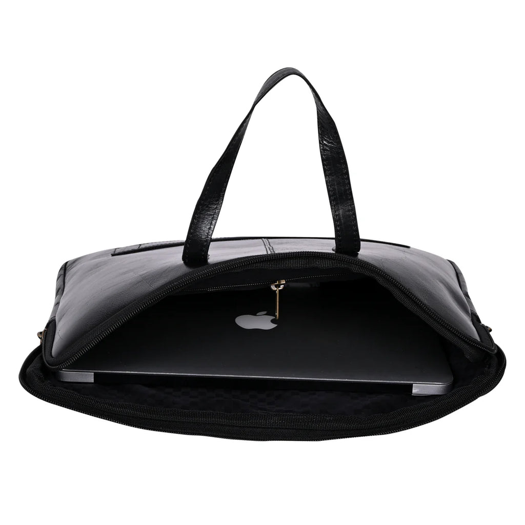 Genuine Polish Leather 15Inch Laptop Sleeve Sleek Design Bag -06