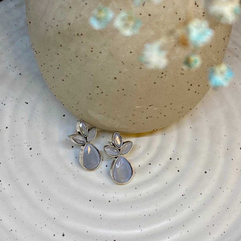 Teardrop Oxidized Earring