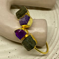 Double Uncut Stone Cuff - F71