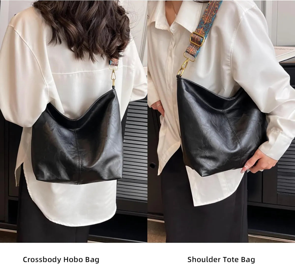 Vegan Leather Crossbody Handbag along with Sling