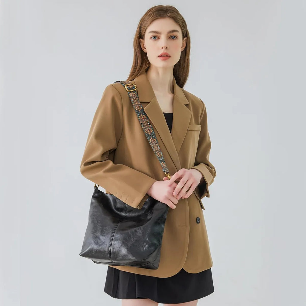 Vegan Leather Crossbody Handbag along with Sling
