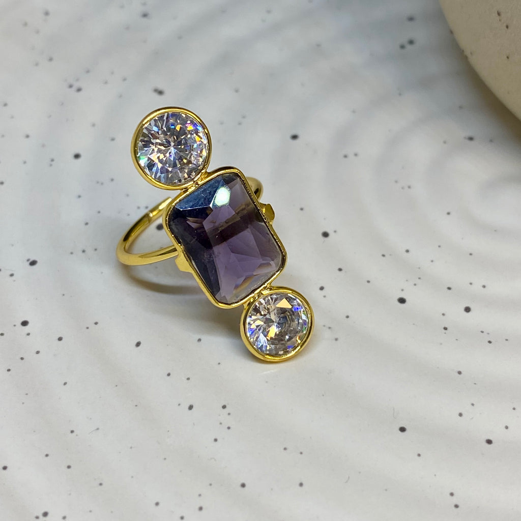 Square Cut Moisanite Ring