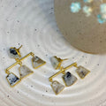Dangle quartz earring