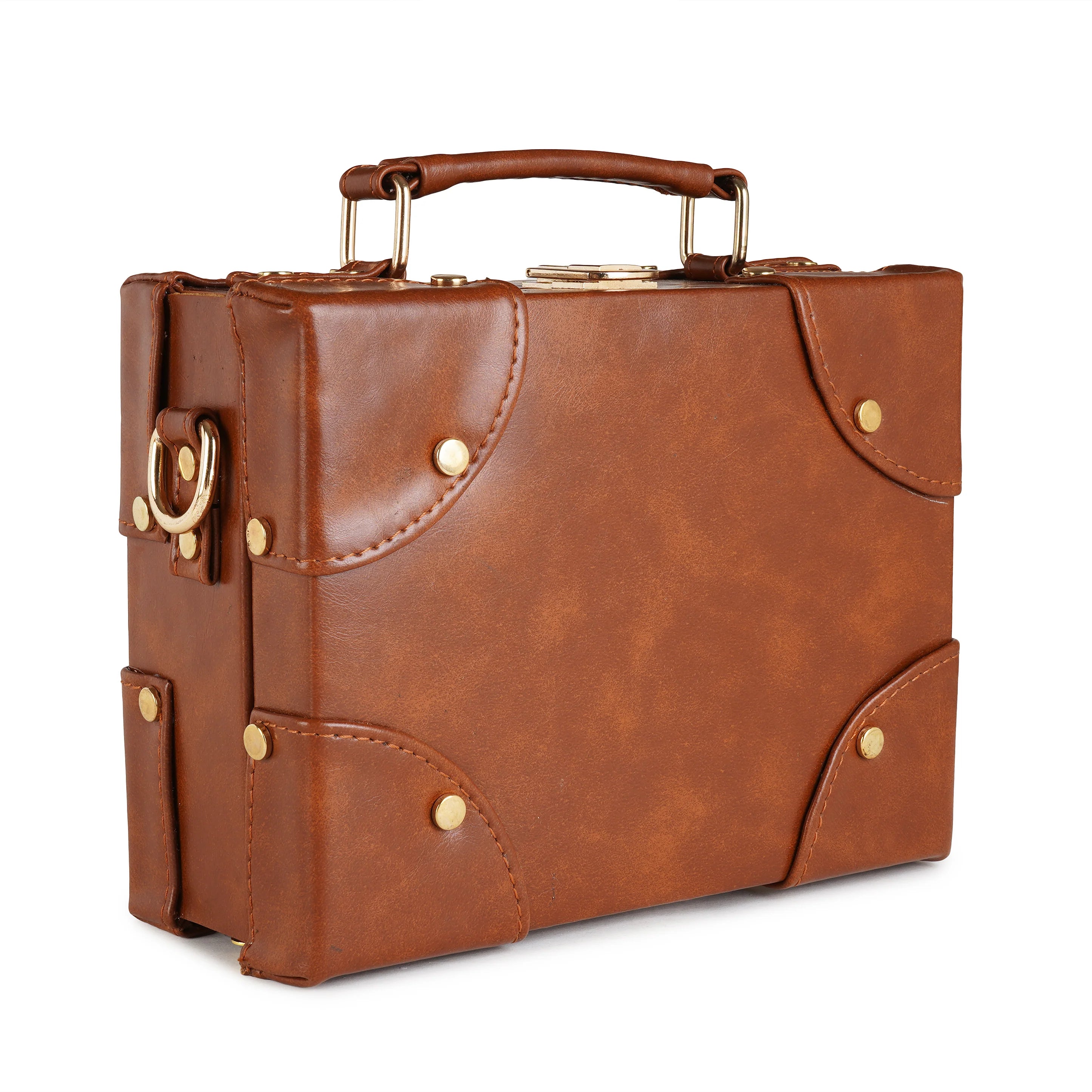 Vegan Leather Boxbag along with Sling - 08