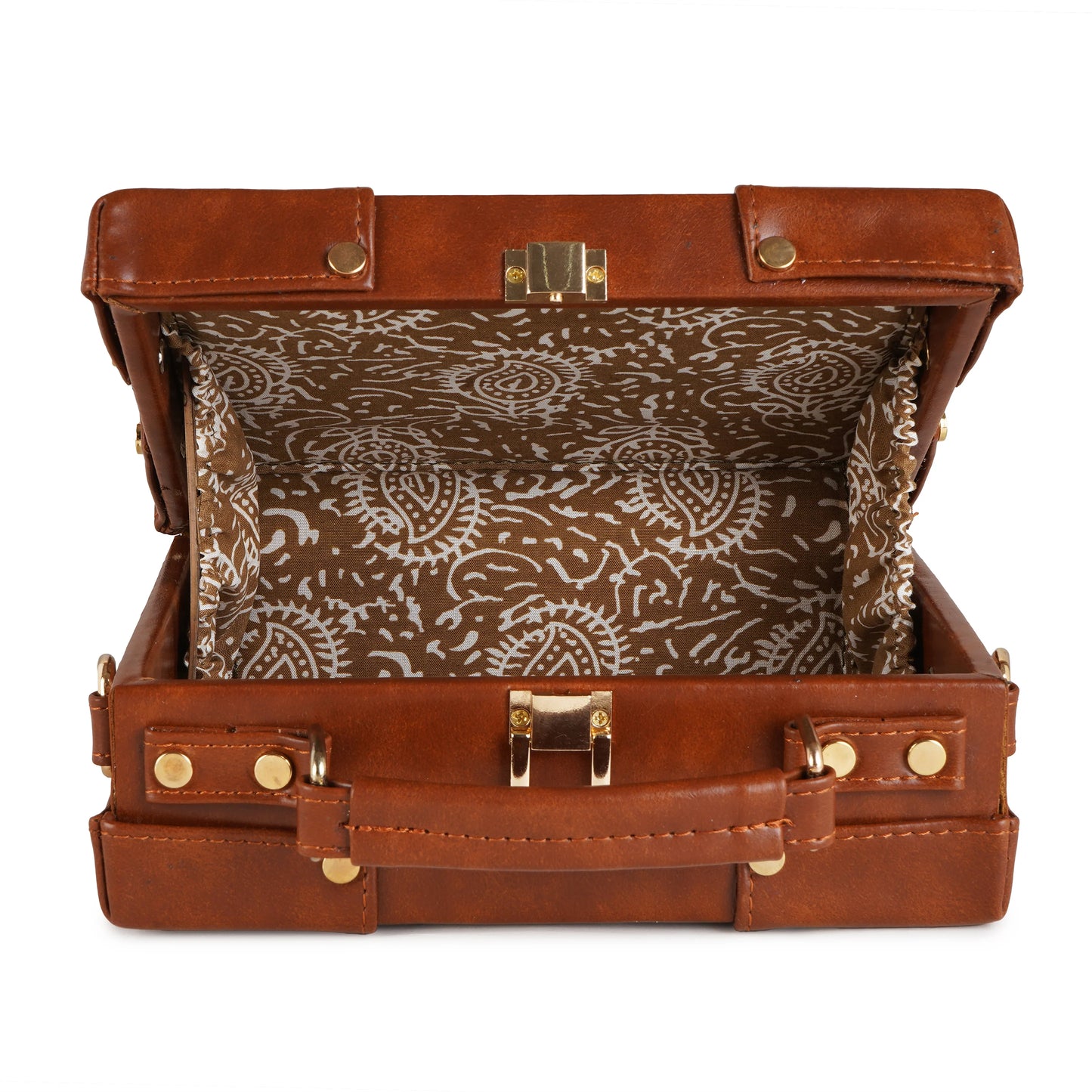 Vegan Leather Boxbag along with Sling - 08