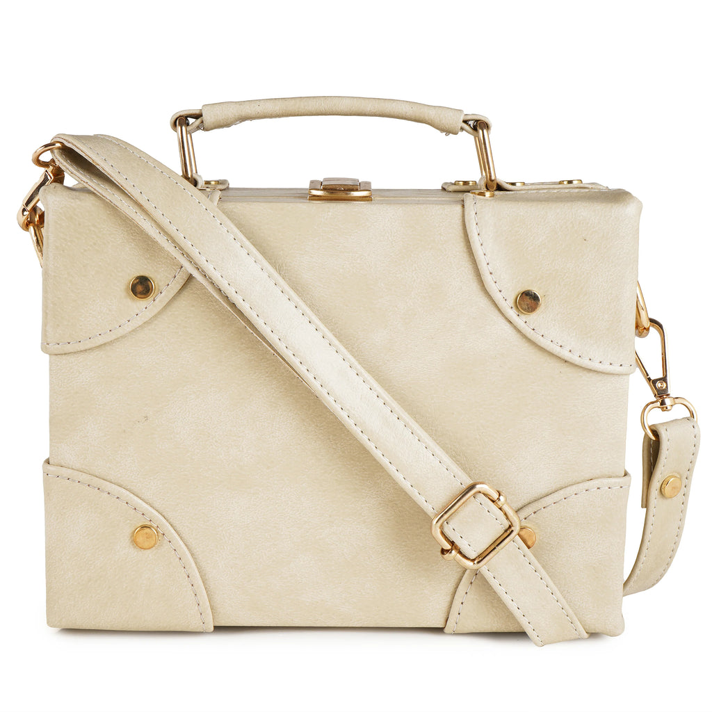 Vegan Leather Boxbag along with Sling - 07