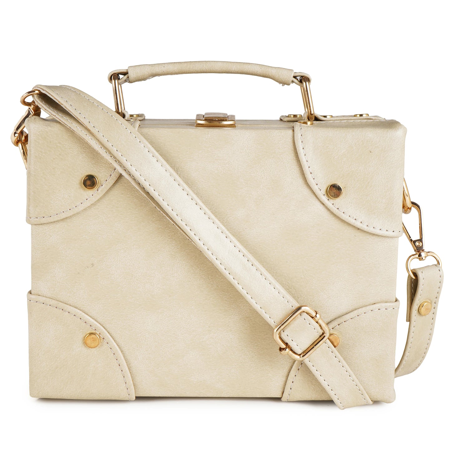 Vegan Leather Boxbag along with Sling - 07