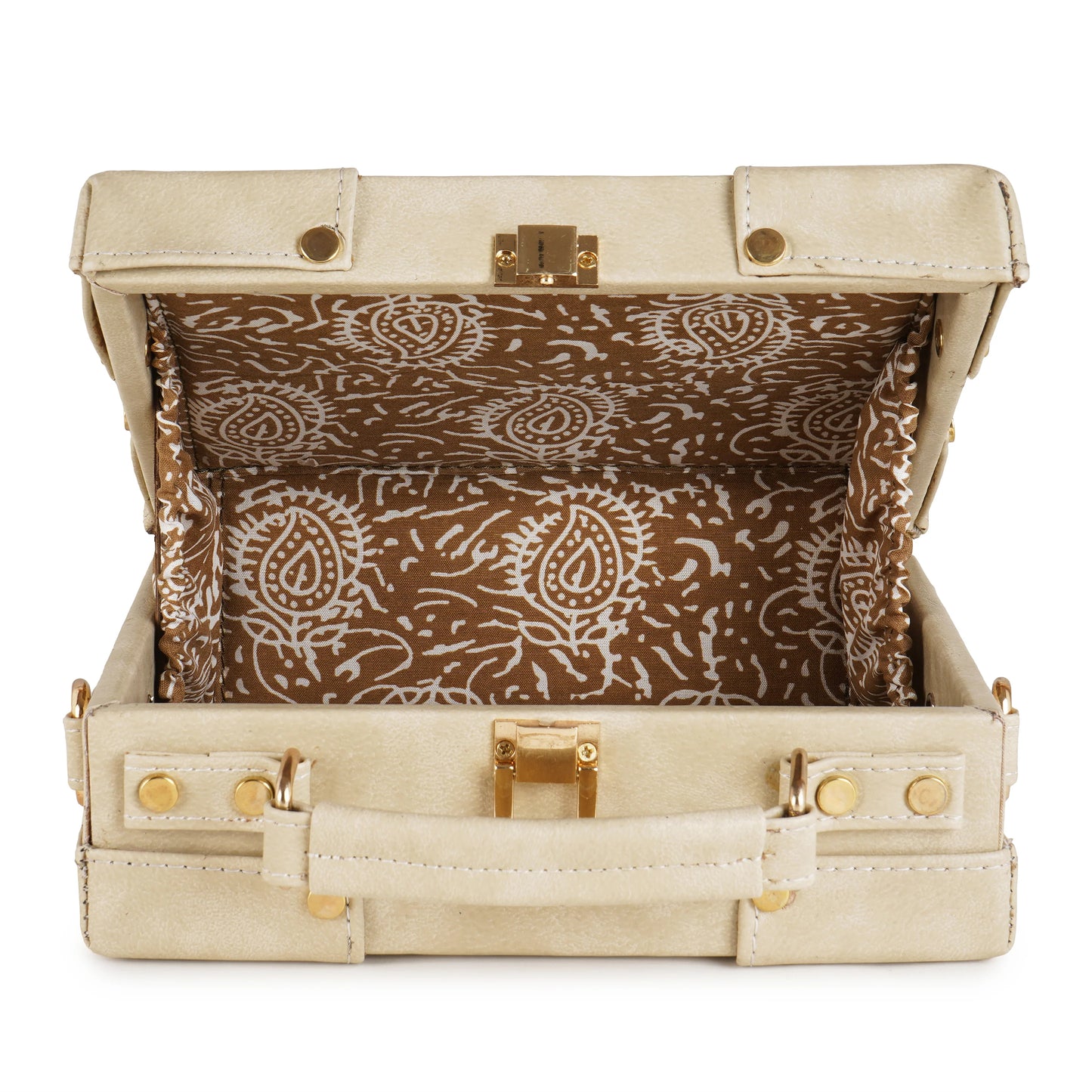 Vegan Leather Boxbag along with Sling - 07