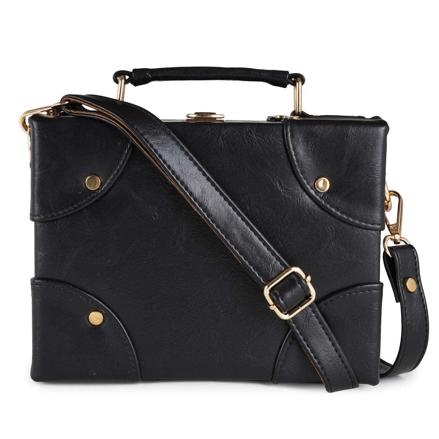 Vegan Leather Boxbag along with Sling - 06