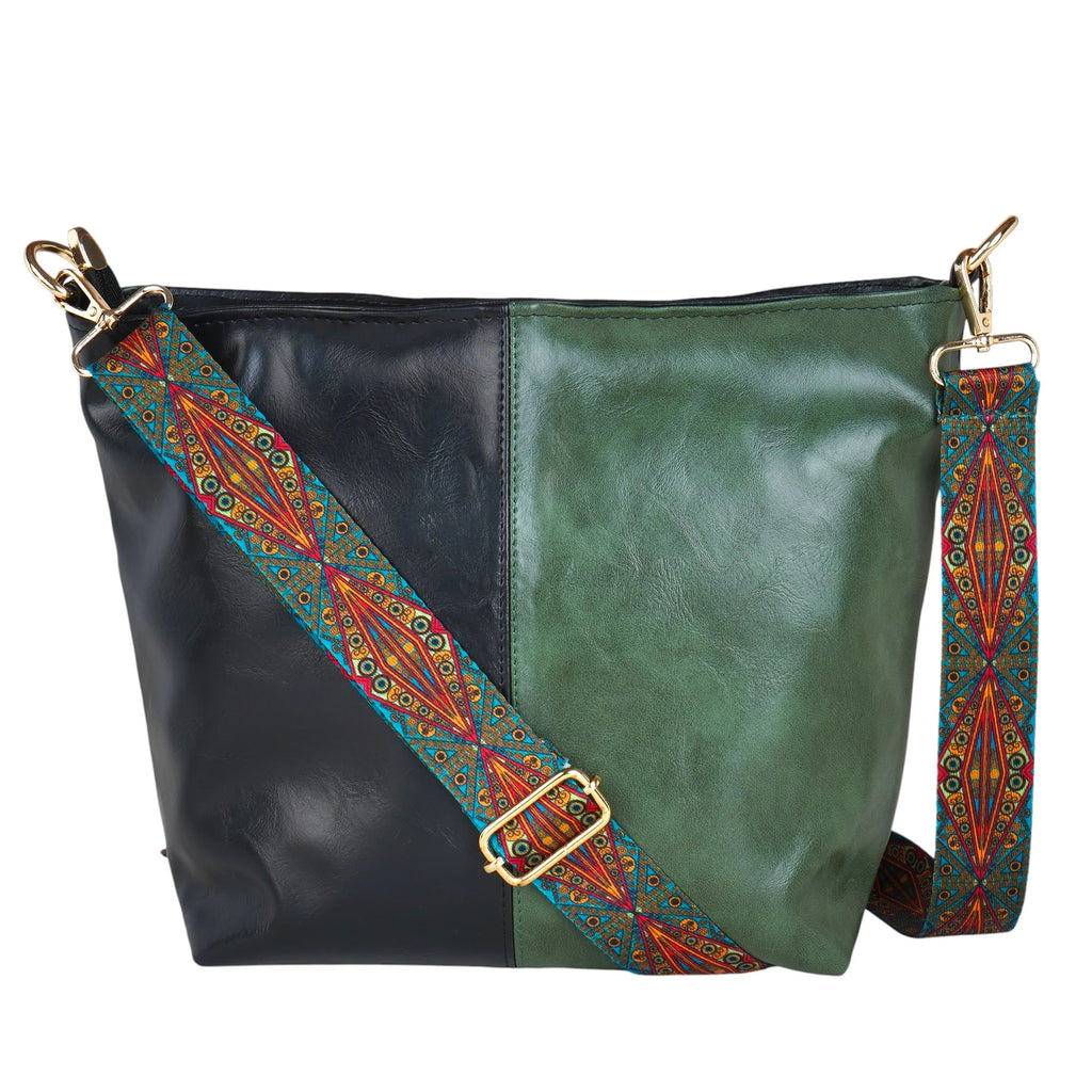 Vegan Leather Crossbody Handbag along with Sling - 10