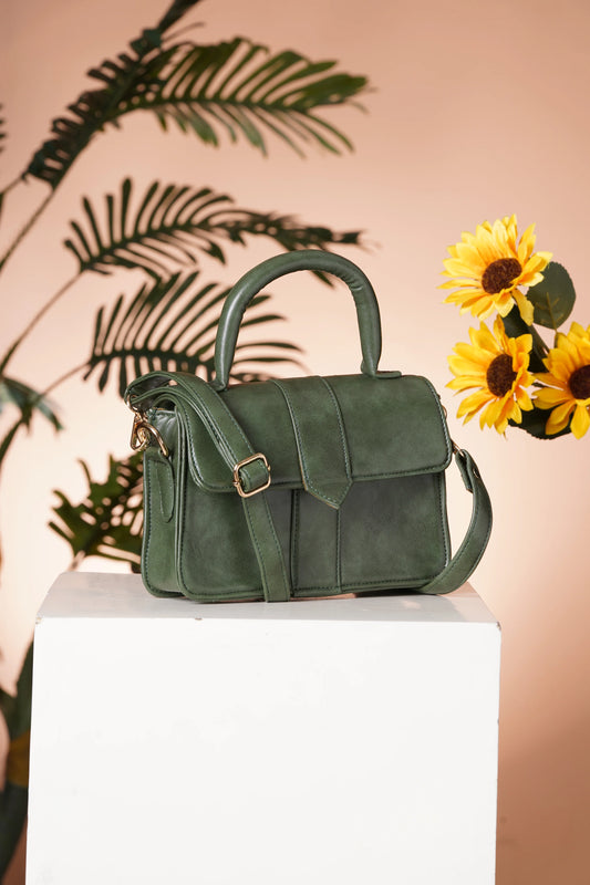 Vegan Leather Stylish & Hand Carry Chic Bag - 02