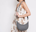 Luxury Leather Quilted Handbag/Sling Bag/Moon Bag - 02