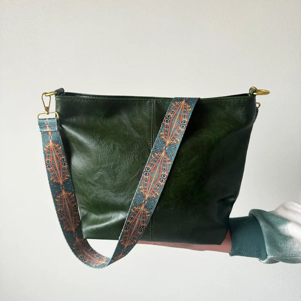 Vegan Leather Crossbody Handbag along with Sling