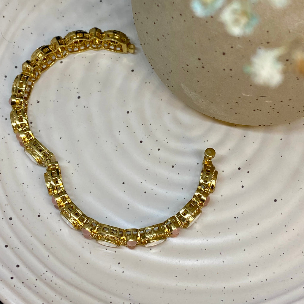 Monalisa & Crystal Stone Bracelet