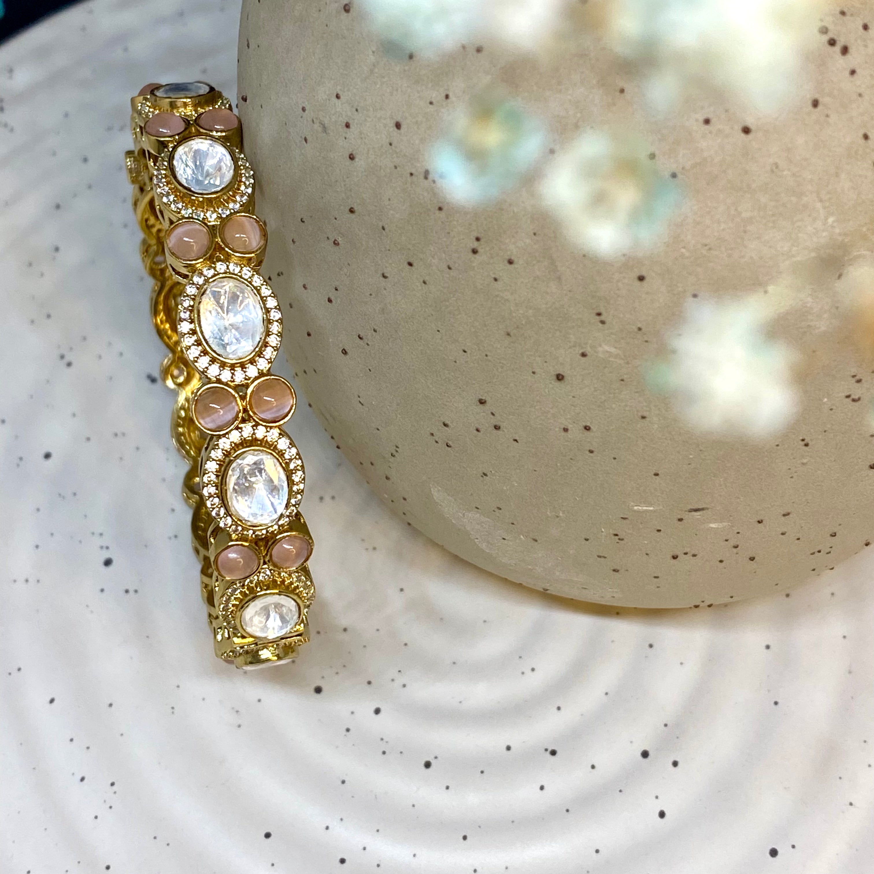 Monalisa & Crystal Stone Bracelet