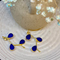 Leaf Design Drop - Blue