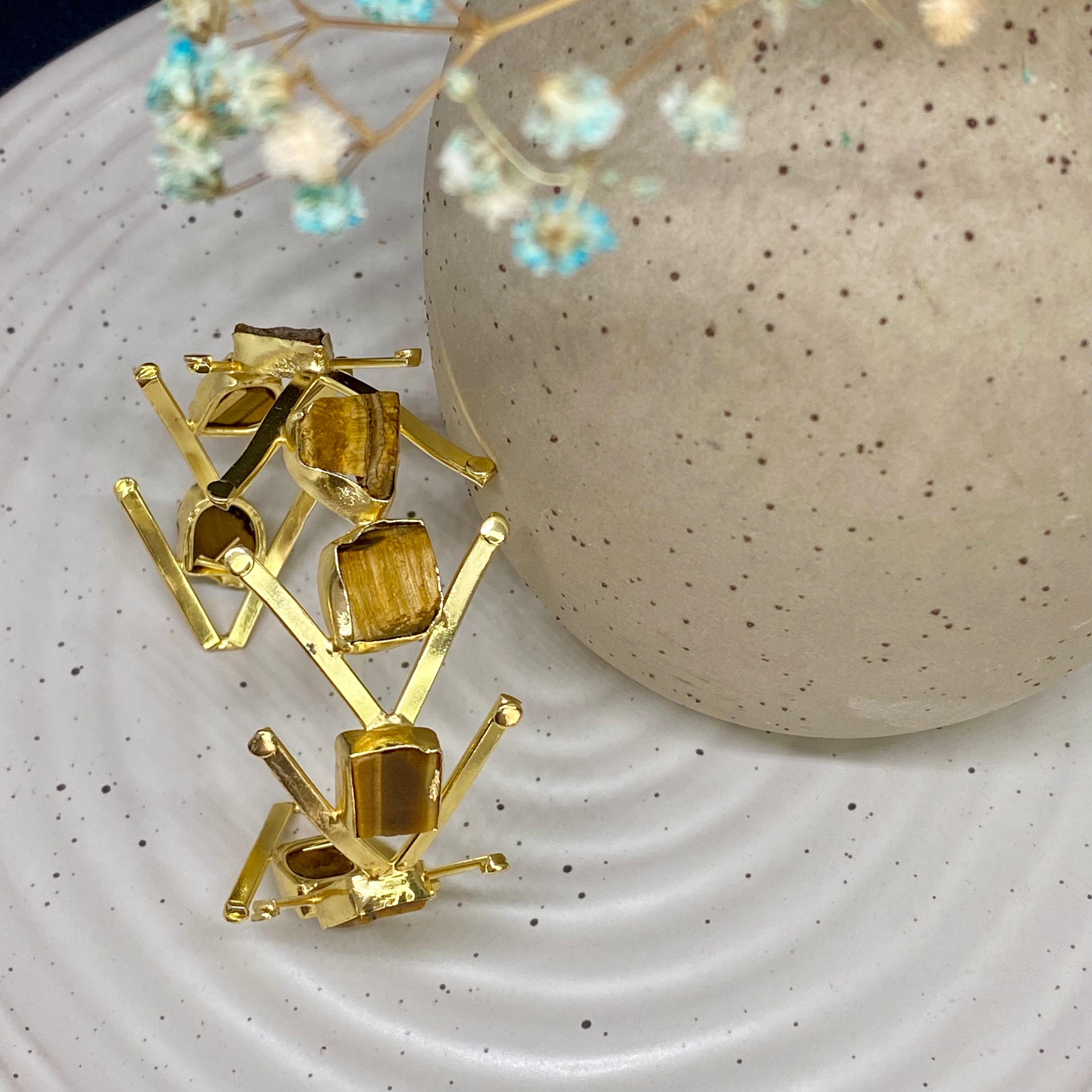 Tiger Eye Cuff Bracelet