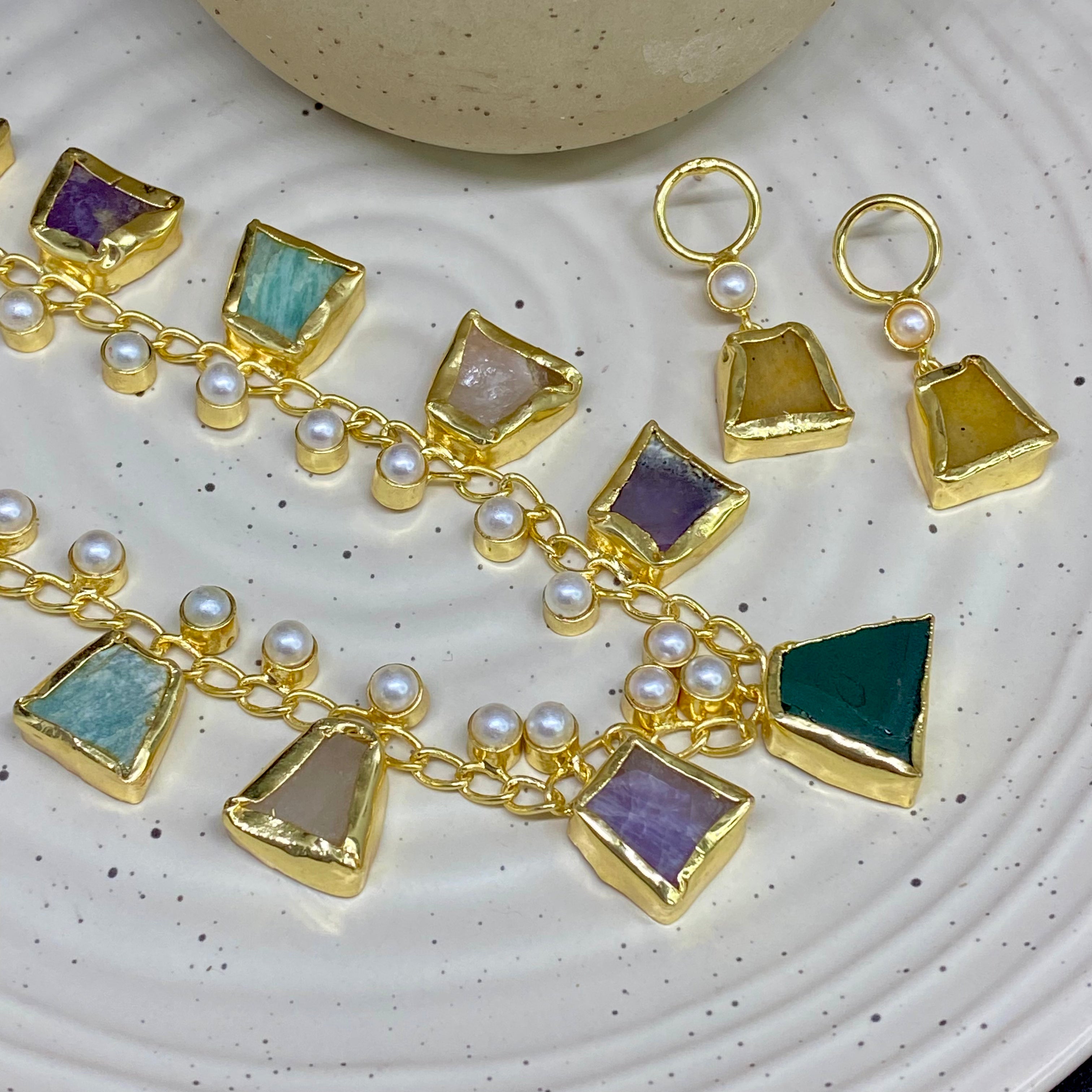 Scarlett RawStone Necklace Set