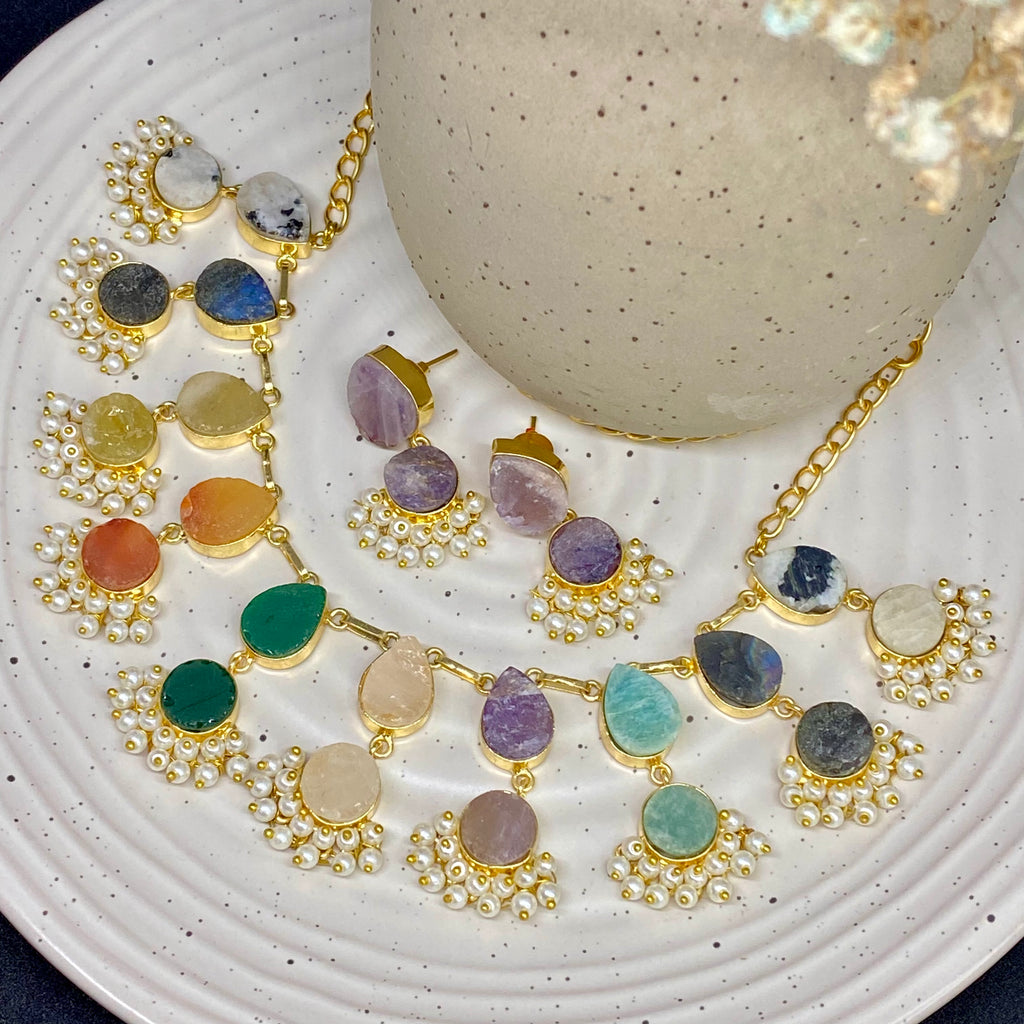 Multicolour Alessandra RawStone Necklace