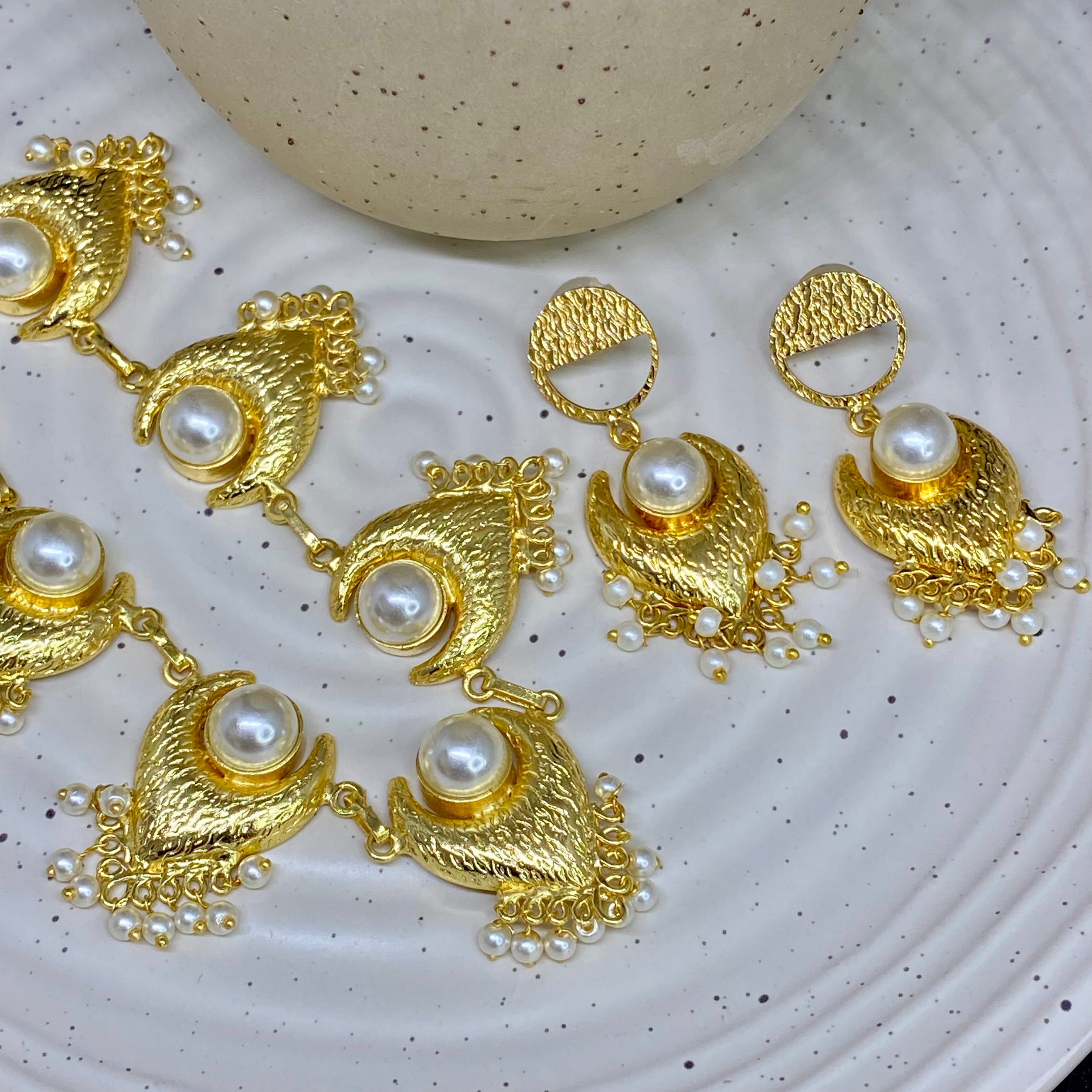 Jhumka Style Necklace Set