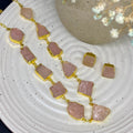 Rose Quartz Necklace Set