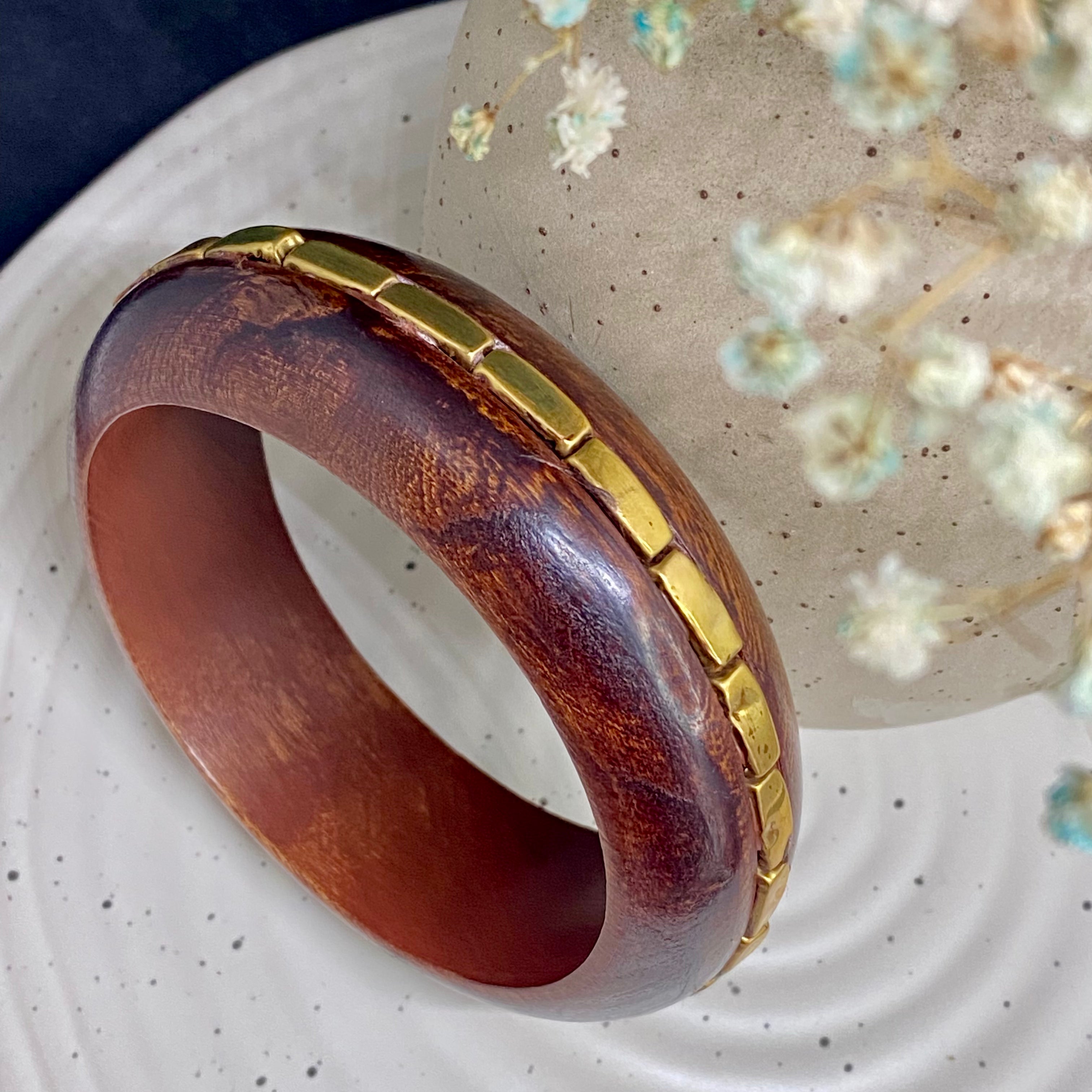 Wooden-Brass Bangle
