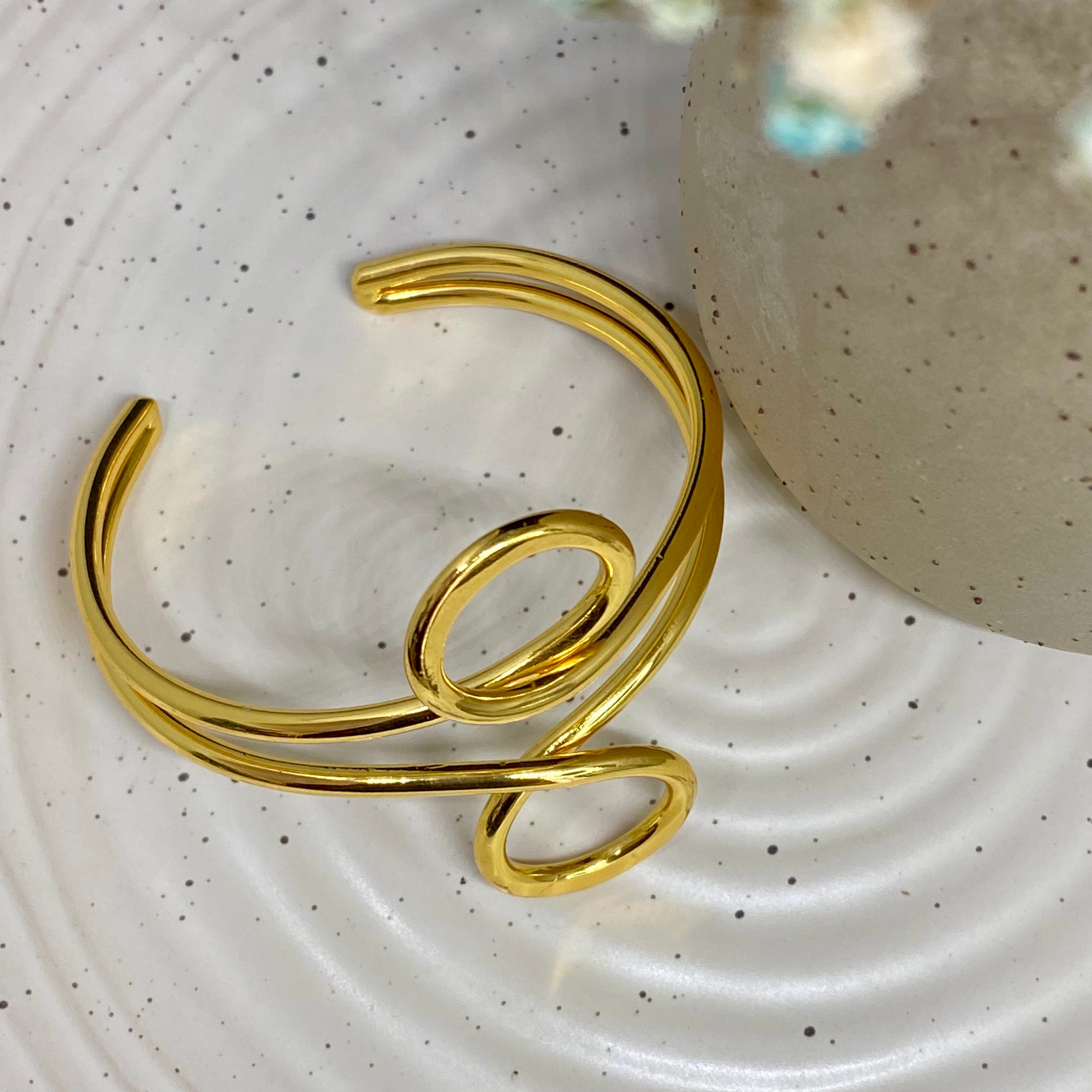 Infinity Golden Cuff