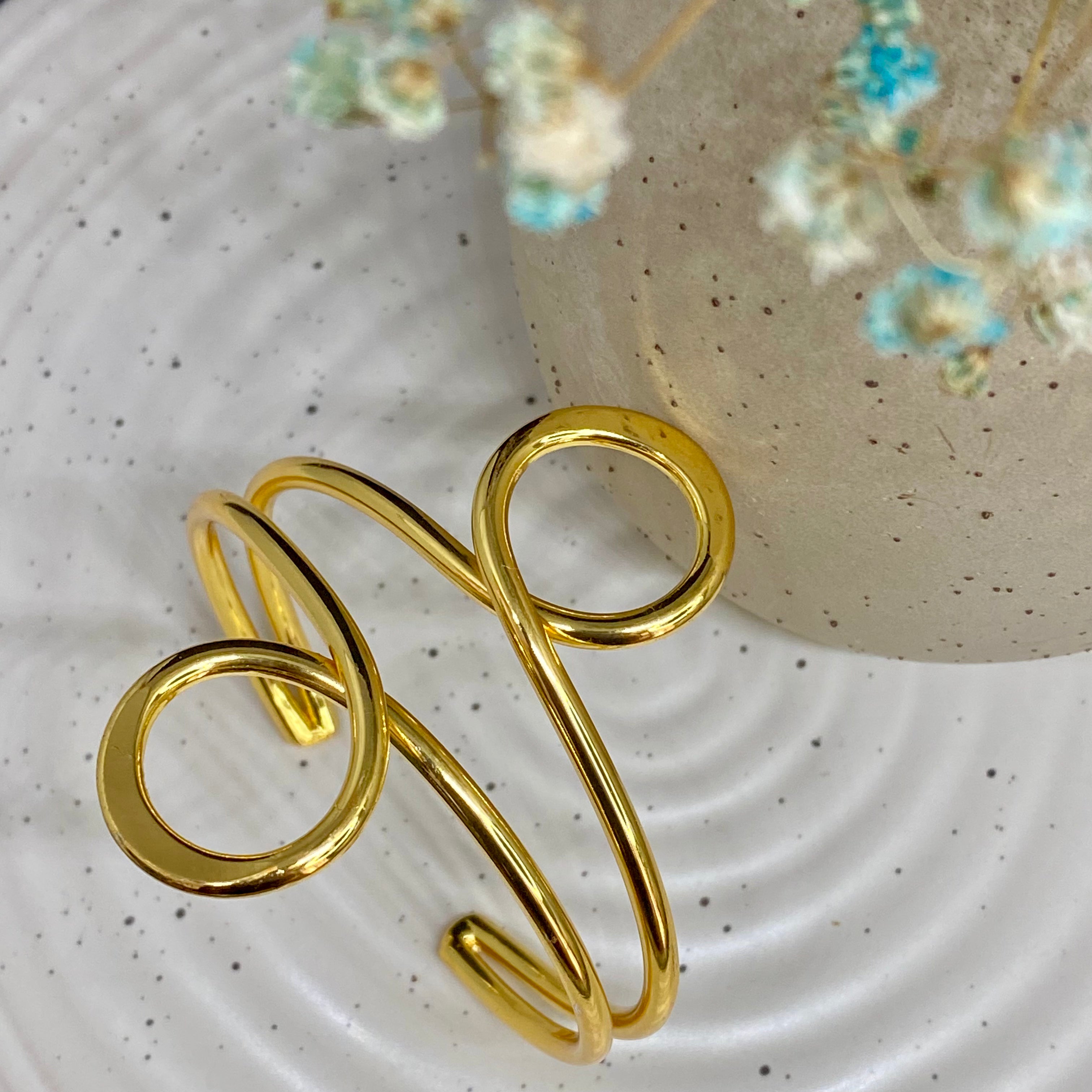 Infinity Golden Cuff