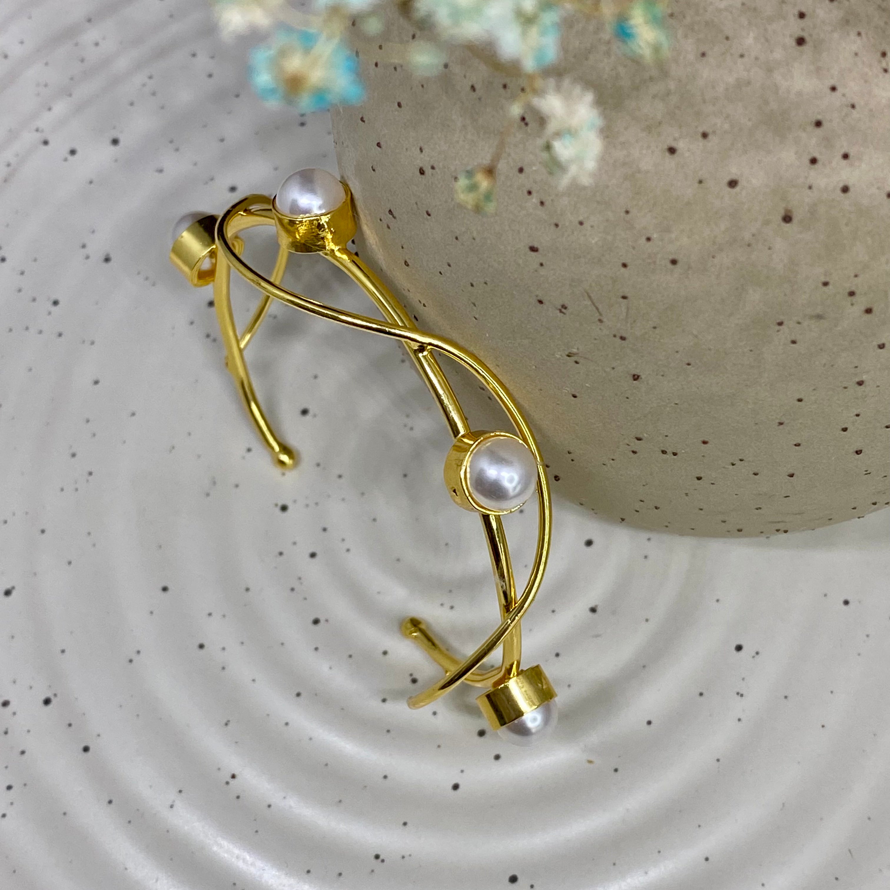 Pearl Twist Cuff
