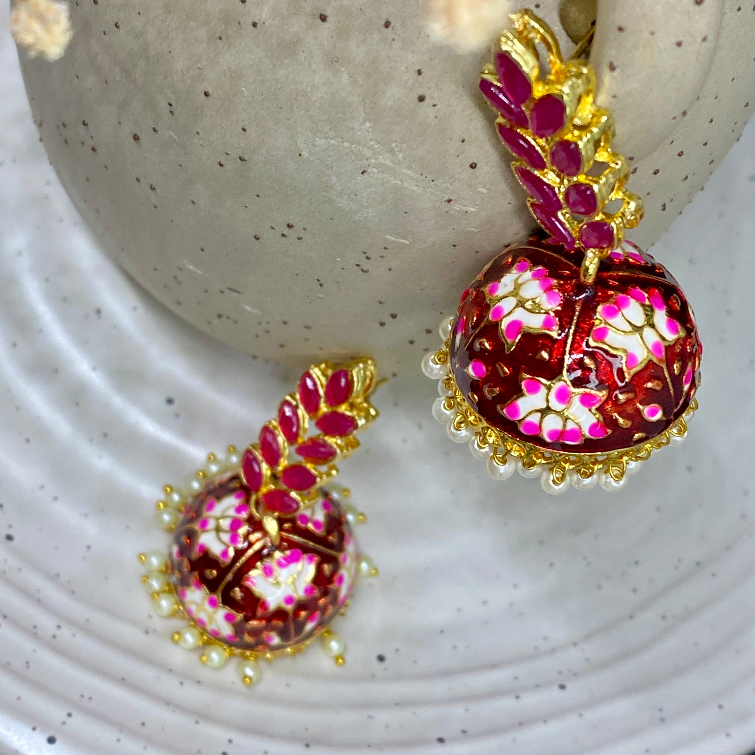 Meenakari Jhumka