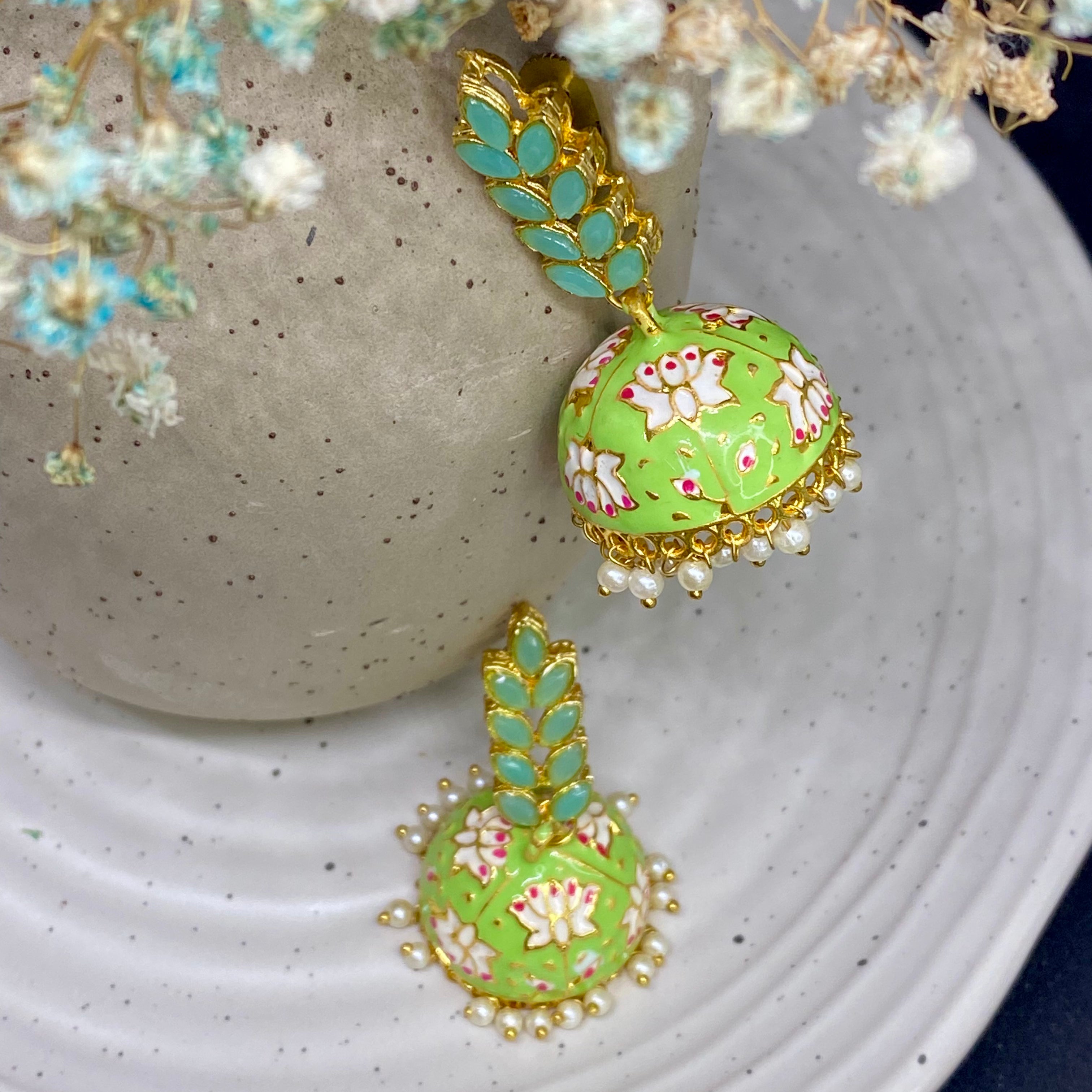Meenakari Jhumka
