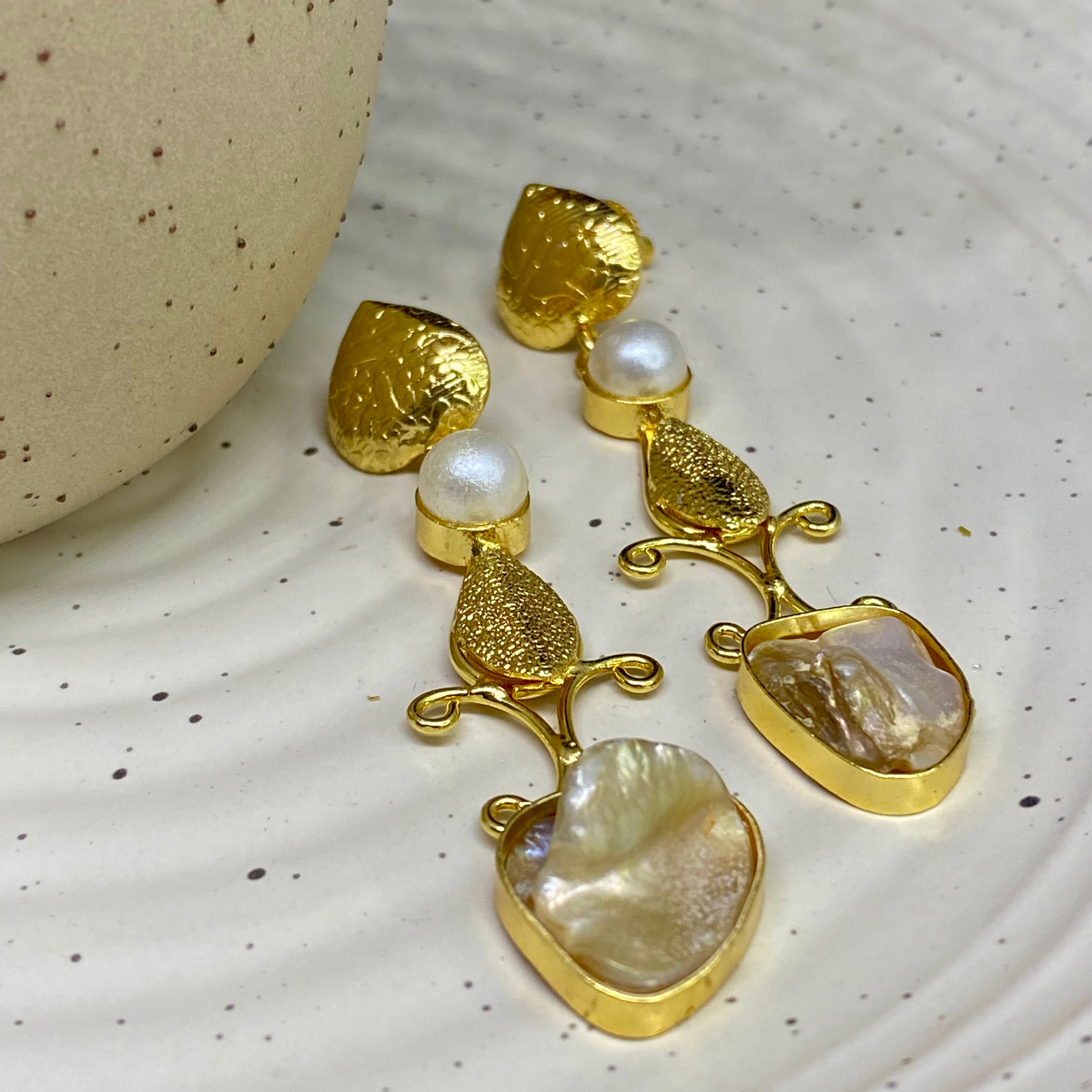 Baroque Pearl Drop Earring
