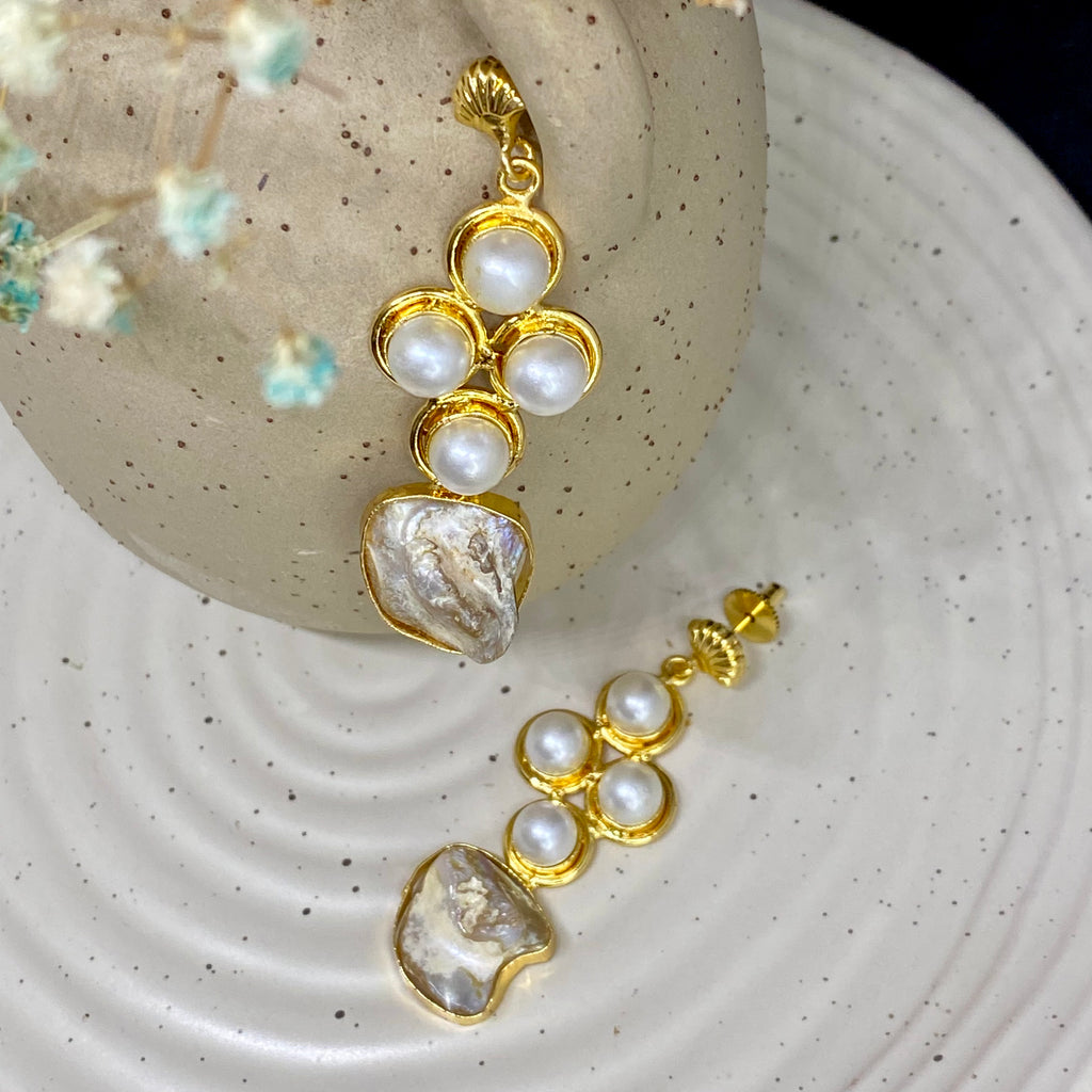 Pearl & Baroque Pearl Drop