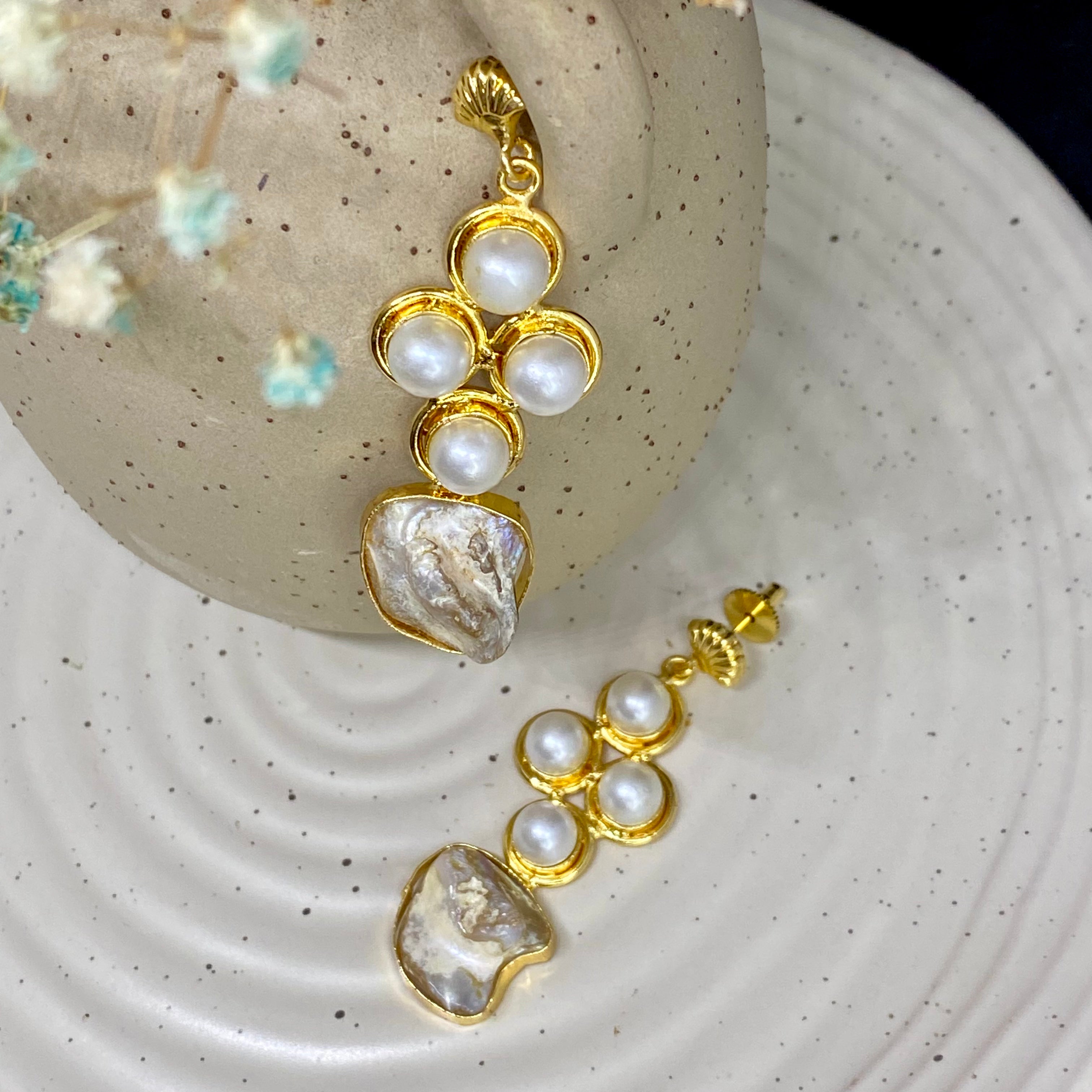 Pearl & Baroque Pearl Drop