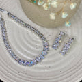 Cubic Zirconia Stone Necklace Set