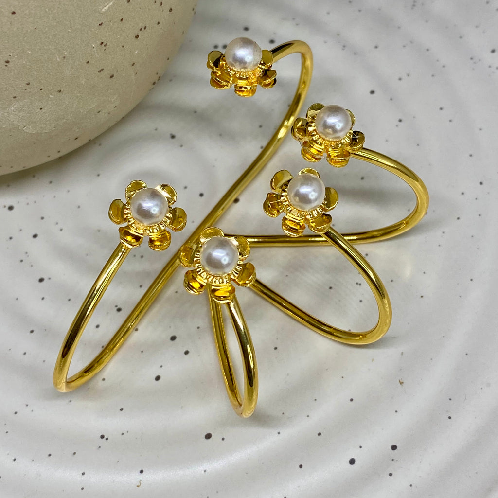 Hand Palm Ring Bracelet - Gold