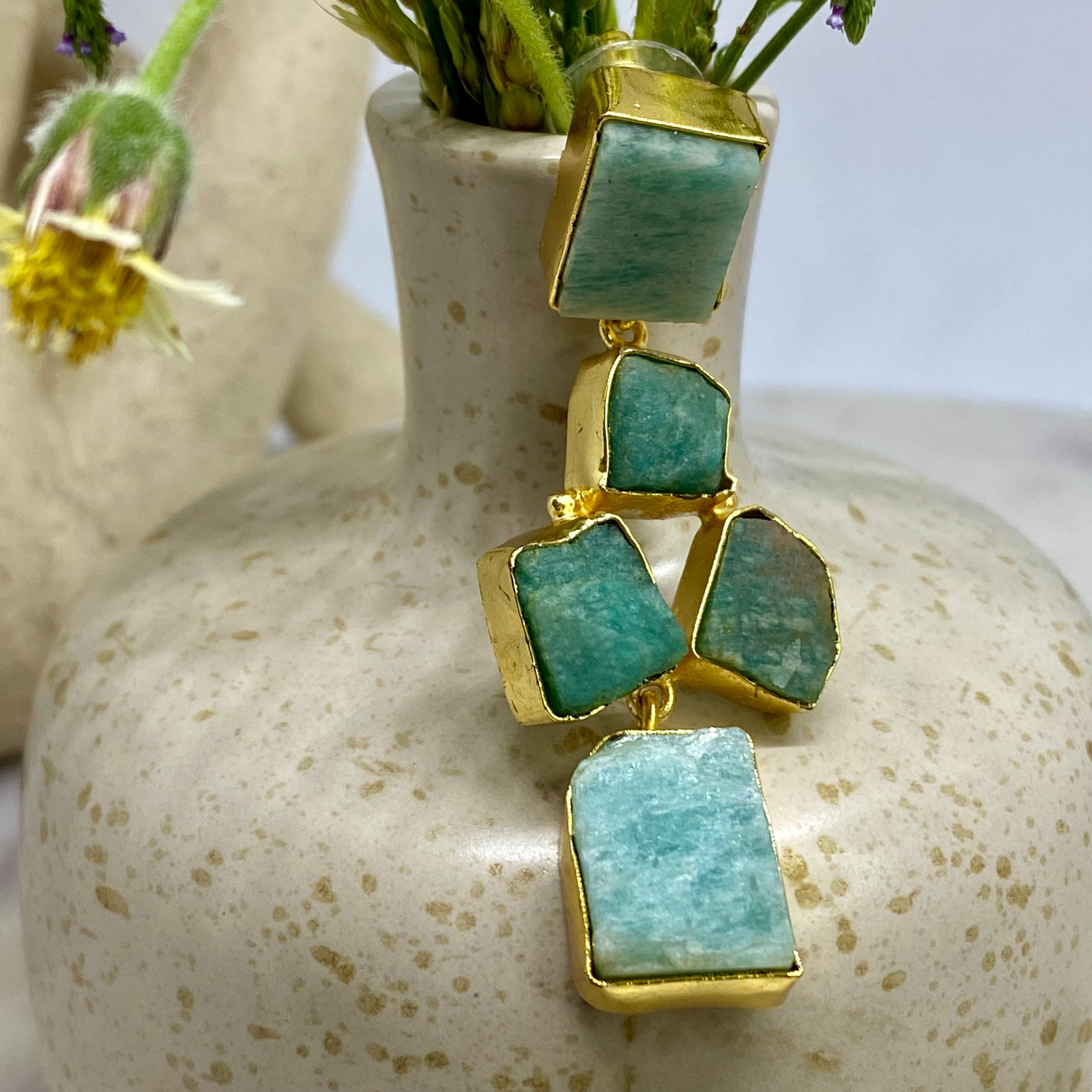 3-Step Danglers-Amazonite