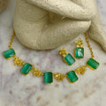 Square Cut Necklace Set