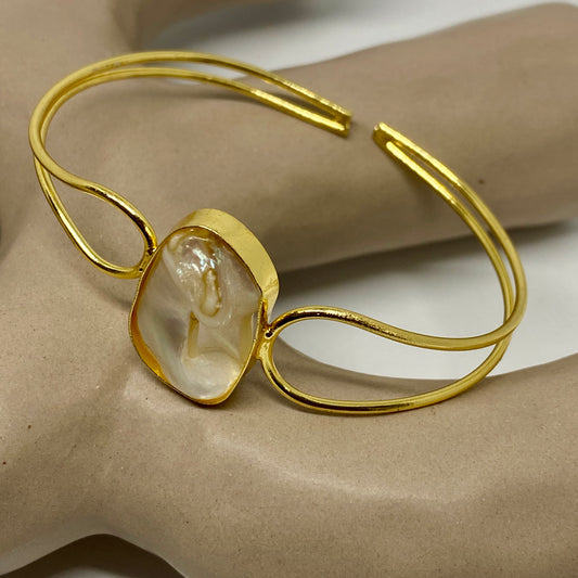 Baroque Pearl Cuff - 10