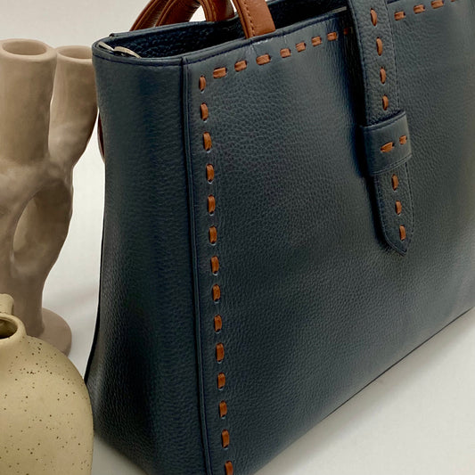 Premium Leather Handbag 13Inch - 02