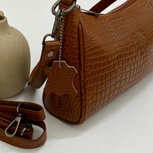 Premium Leather Handbag 10Inch along with Sling - 18