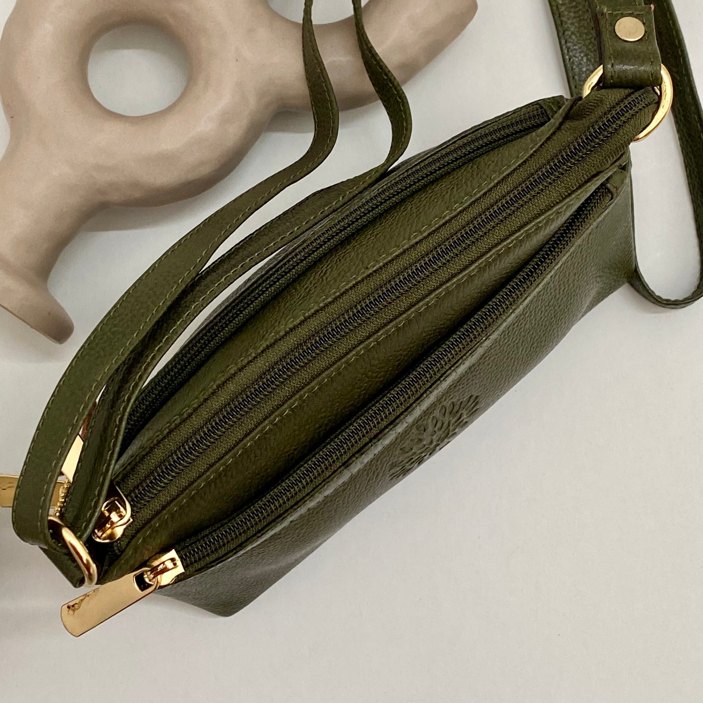 Luxury Genuine Leather Mulberry Sling Bag 9 Inch - 01