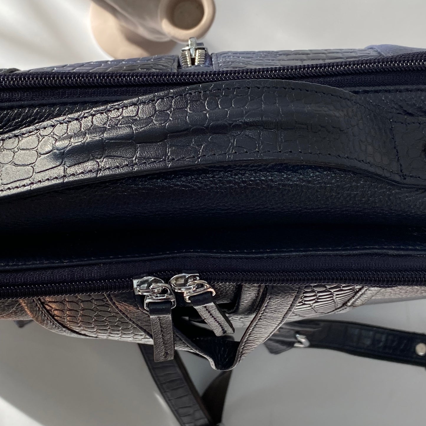 Leather Laptop Backpack -03