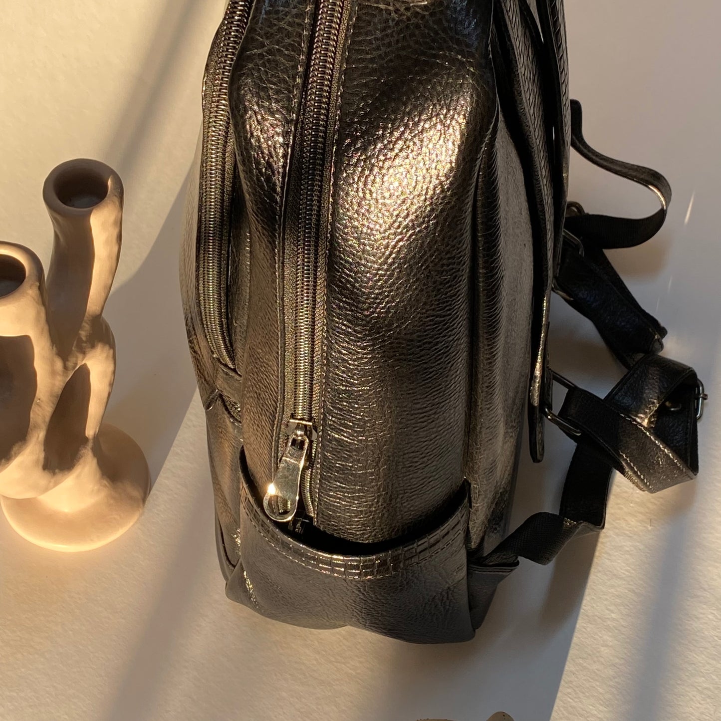 Leather Laptop Backpack -06