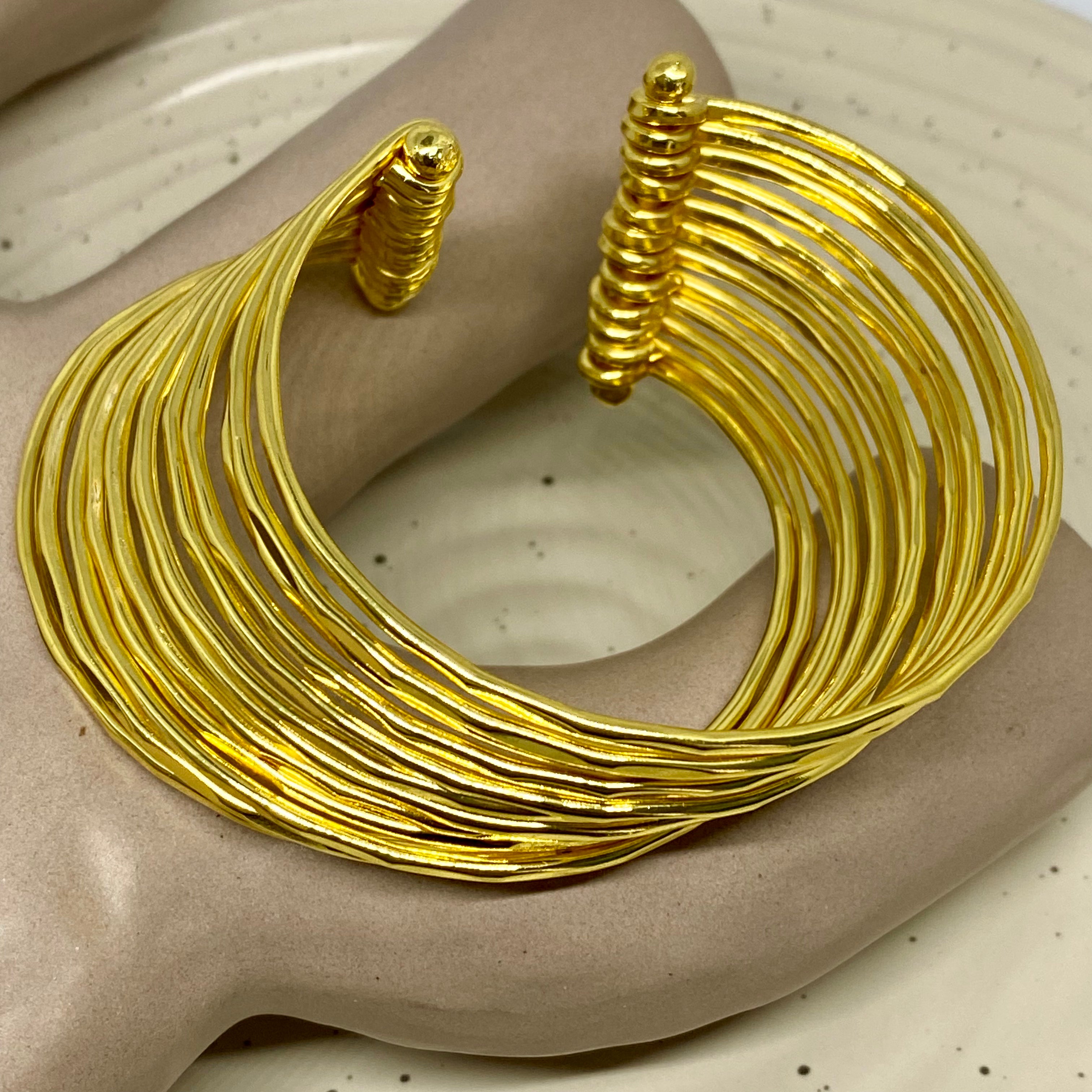 Golden Cuff Bracelet - 33